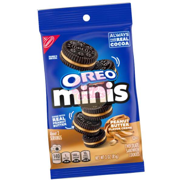 Oreo Minis Peanut Butter Sandwich Cookies - 85g