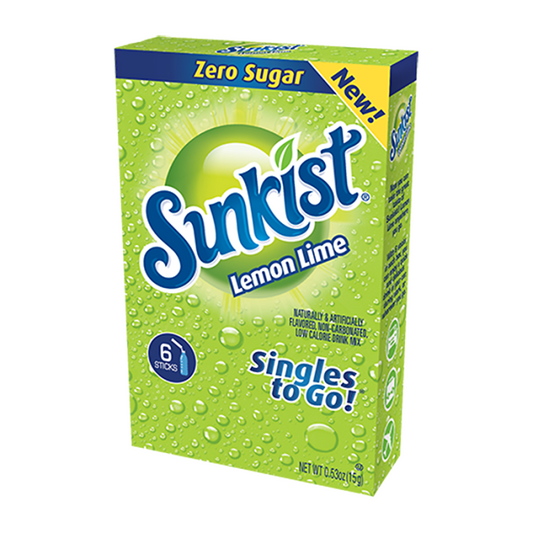 Sunkist Lemon Lime Singles to Go - 6 Sachets