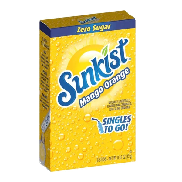 Sunkist Mango Orange Singles to Go - 6 Sachets