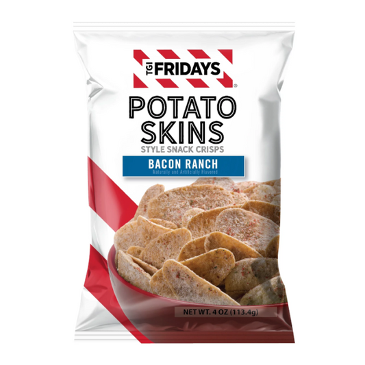 TGI Fridays Bacon Ranch Potato Skin Crisps - 113g