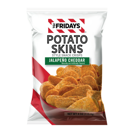 TGI Fridays Jalapeno Cheddar Potato Skin Crisps - 113g