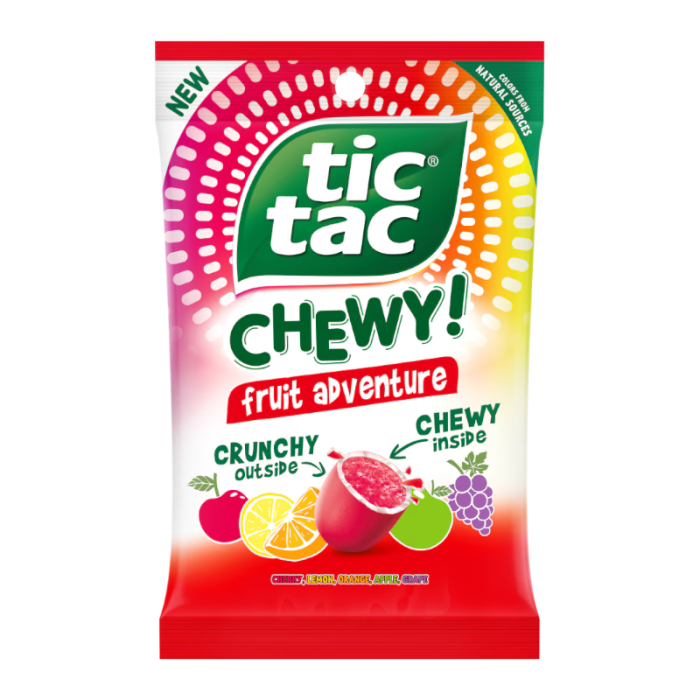 Tic Tac Chewy Fruit Adventure - 80g