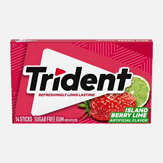 Trident Chewing Gum - Island Berry Lime