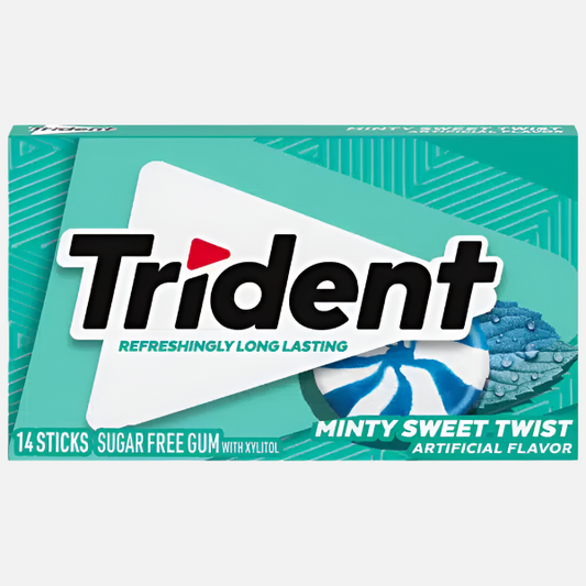 Trident Chewing Gum - Mint Sweet Twist