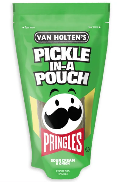 Van Holten's Pringles Sour Cream & Onion Pickle In A Pouch